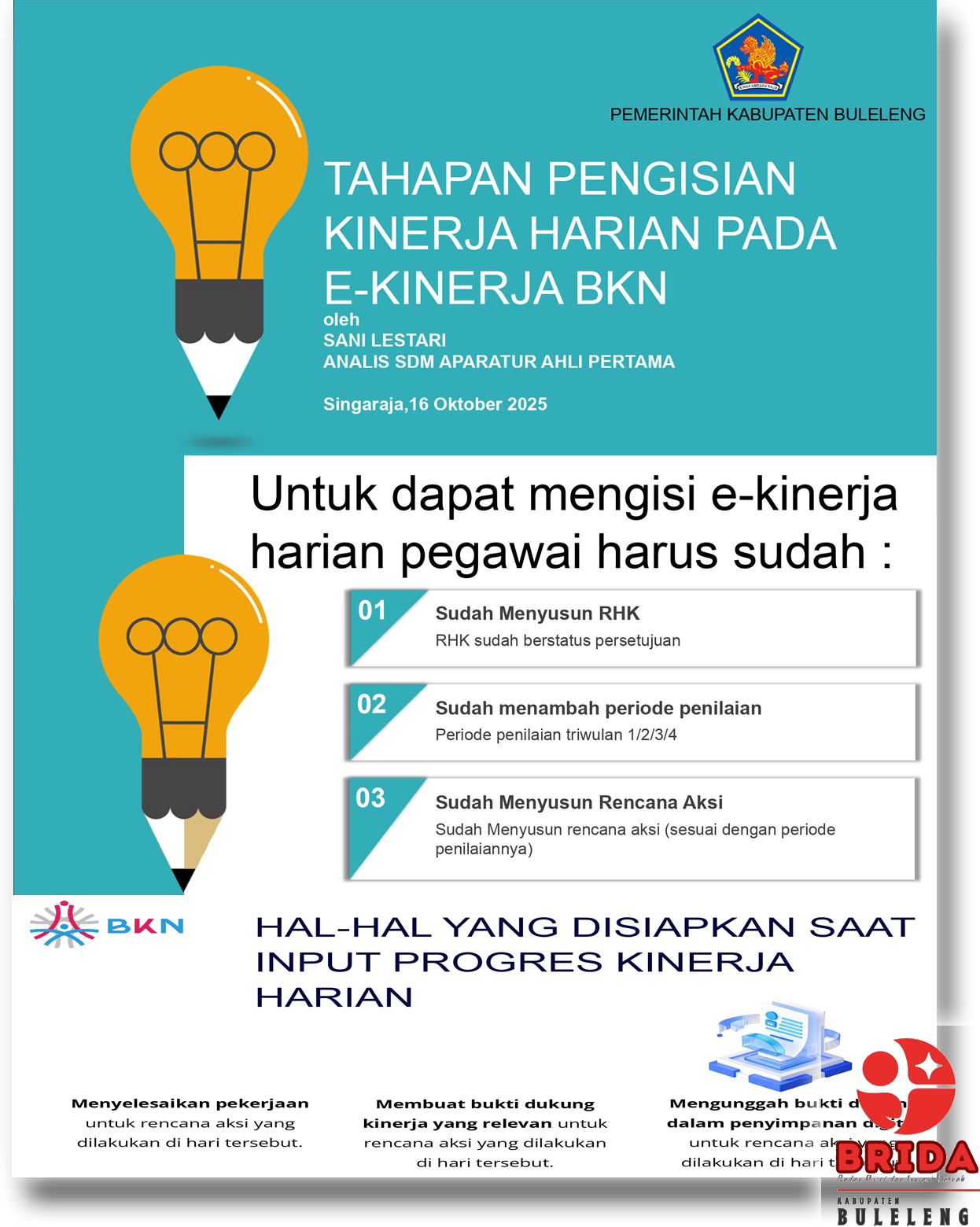 Tahapan Pengisian Kinerja Harian Pada e-Kinerja BKN