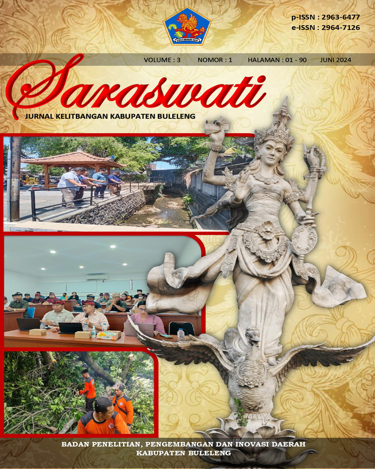 Saraswati Jurnal Kelitbangan Kabupaten Buleleng Volume 3 Nomor 1 Edisi Juni 2024